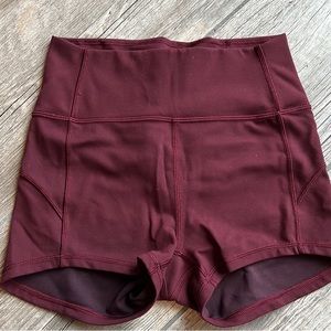 Lululemon In Movement Shorts Maroon